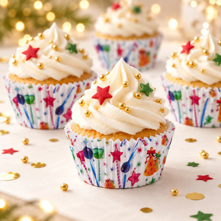 Caissette Cupcake Festive moderne
