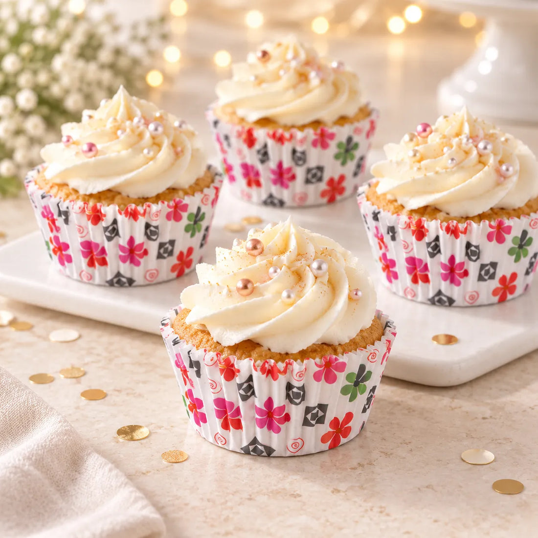 Caissette Cupcake Fleurie glamour