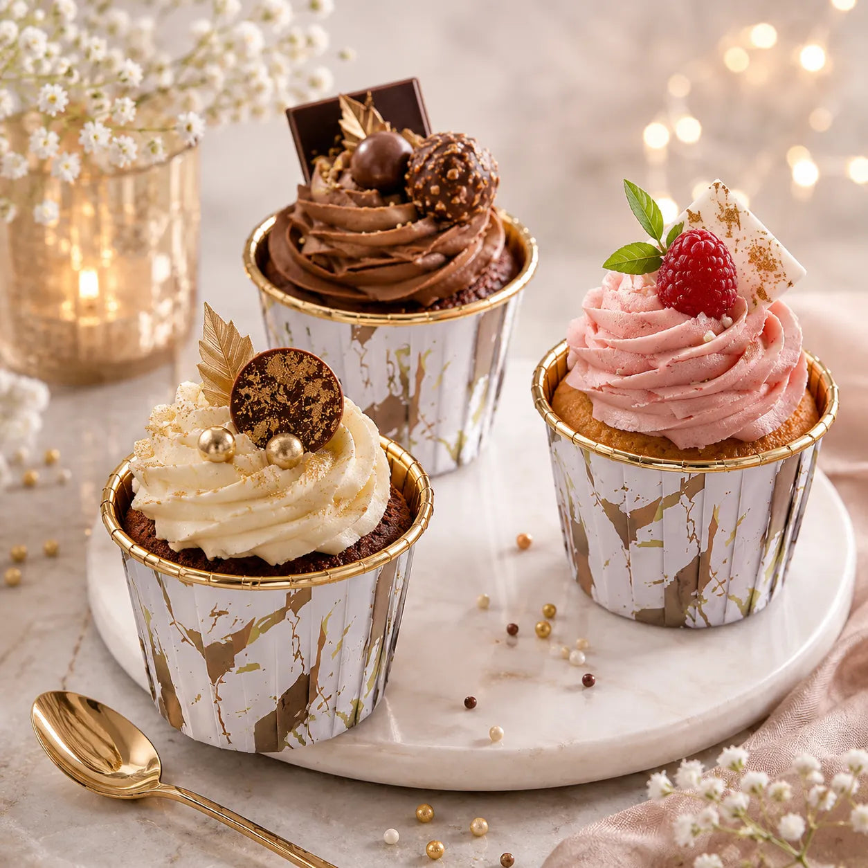 Caissette Cupcake Marbrée