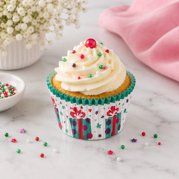 Caissette Cupcake Motif Cadeaux
