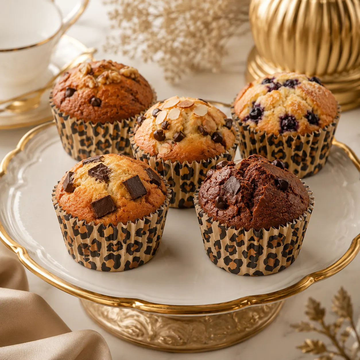 Caissette à Cupcake Motif Léopard