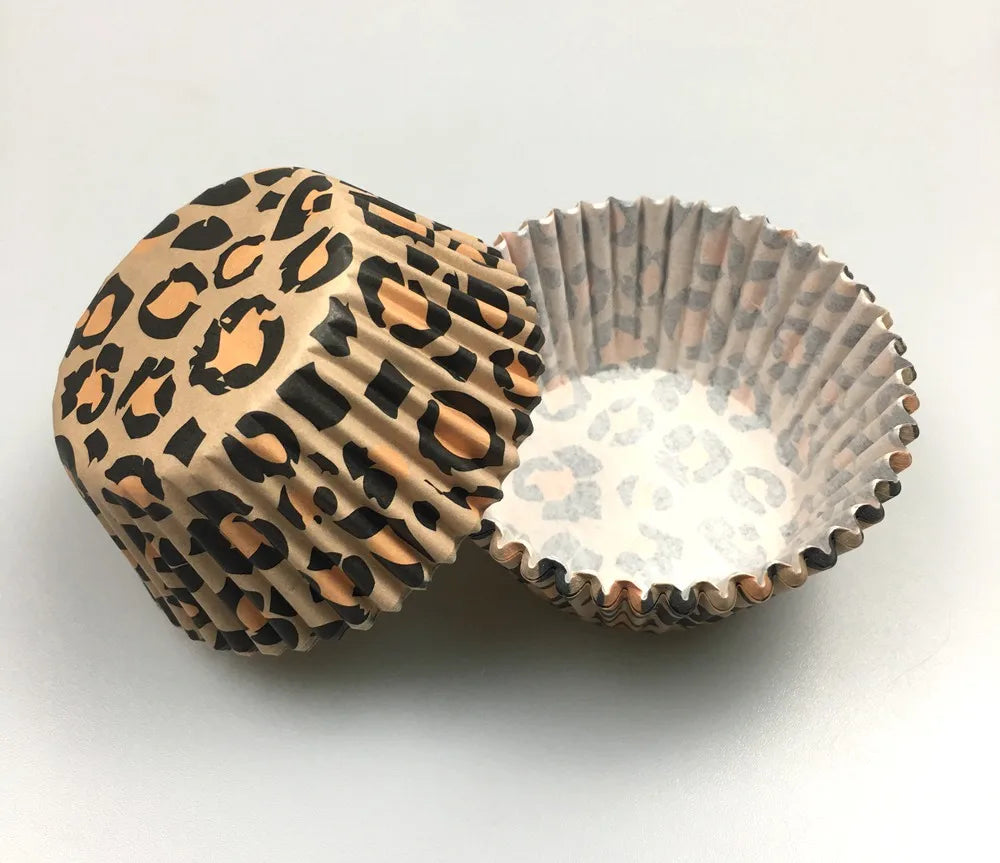Caissette à Cupcake Motif Léopard Moderne