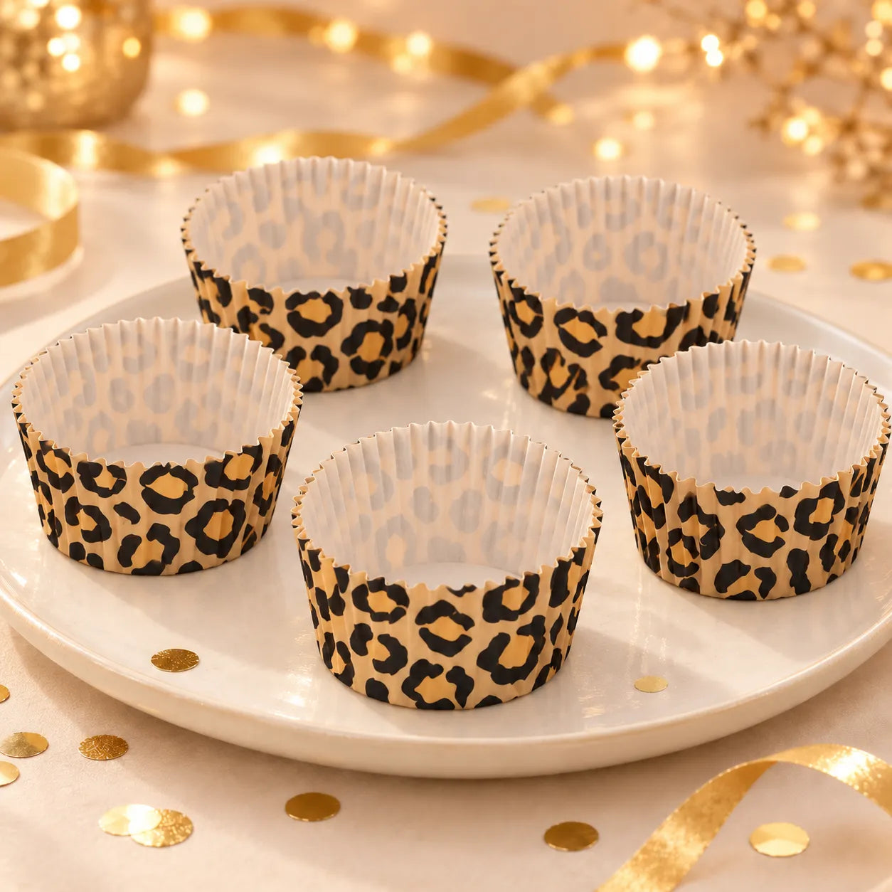 Caissette à Cupcake Motif Léopard classe