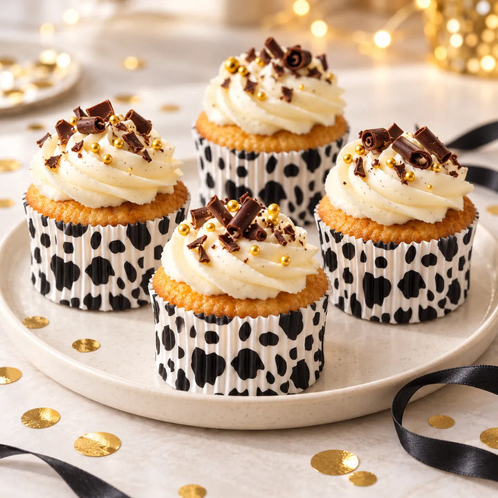 Caissette à Cupcake Motif Vache unique