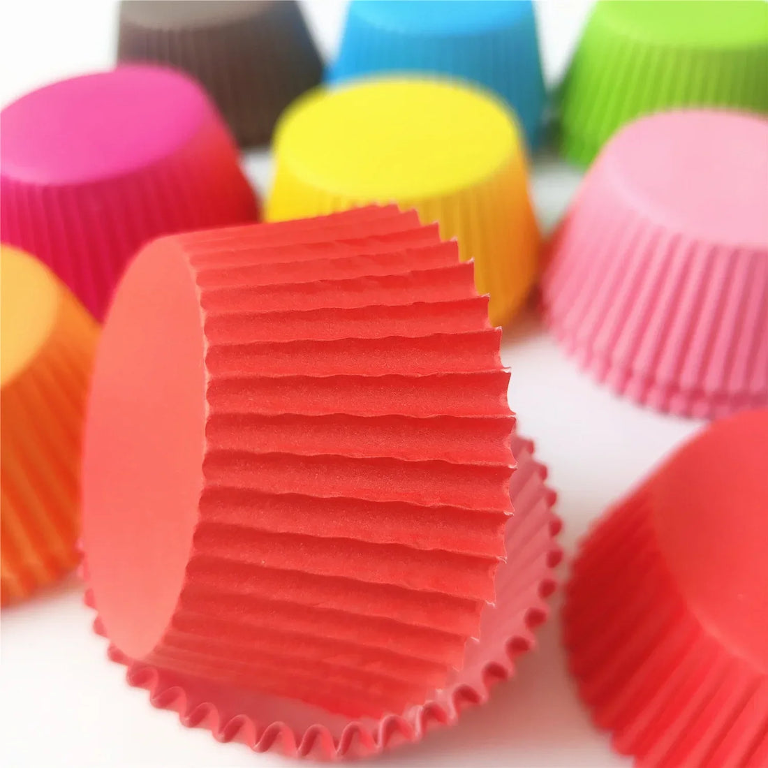 Caissette à Cupcake Multicolore Rouge