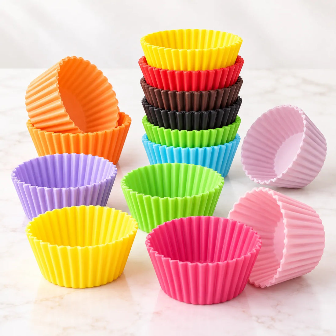 Caissette à Cupcake Multicolore tropical