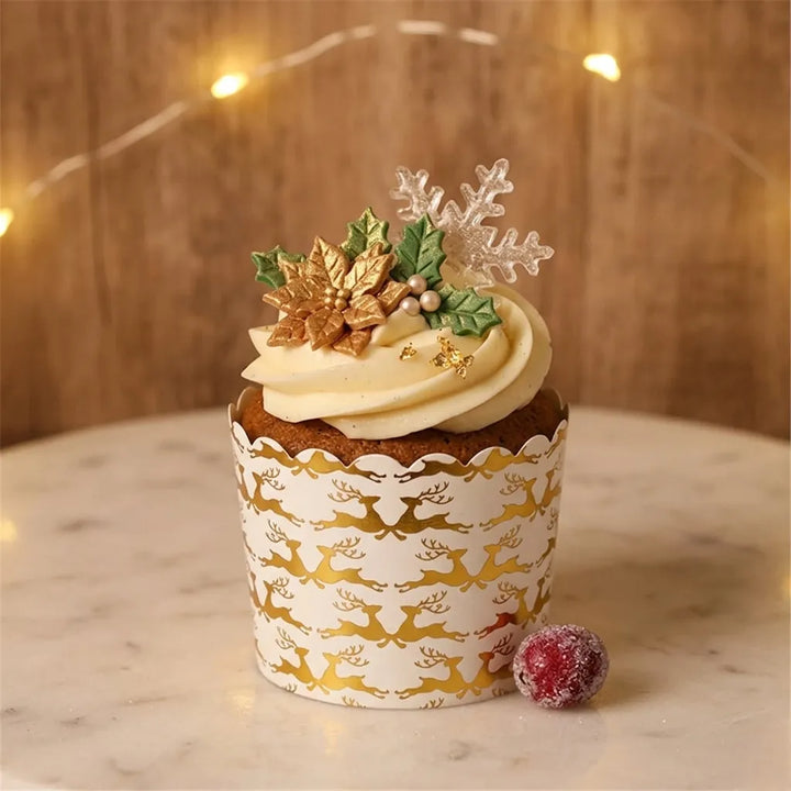 Caissette Cupcake Noël raffiné