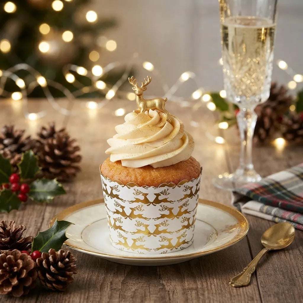 Caissette Cupcake Noël raffiné Cool