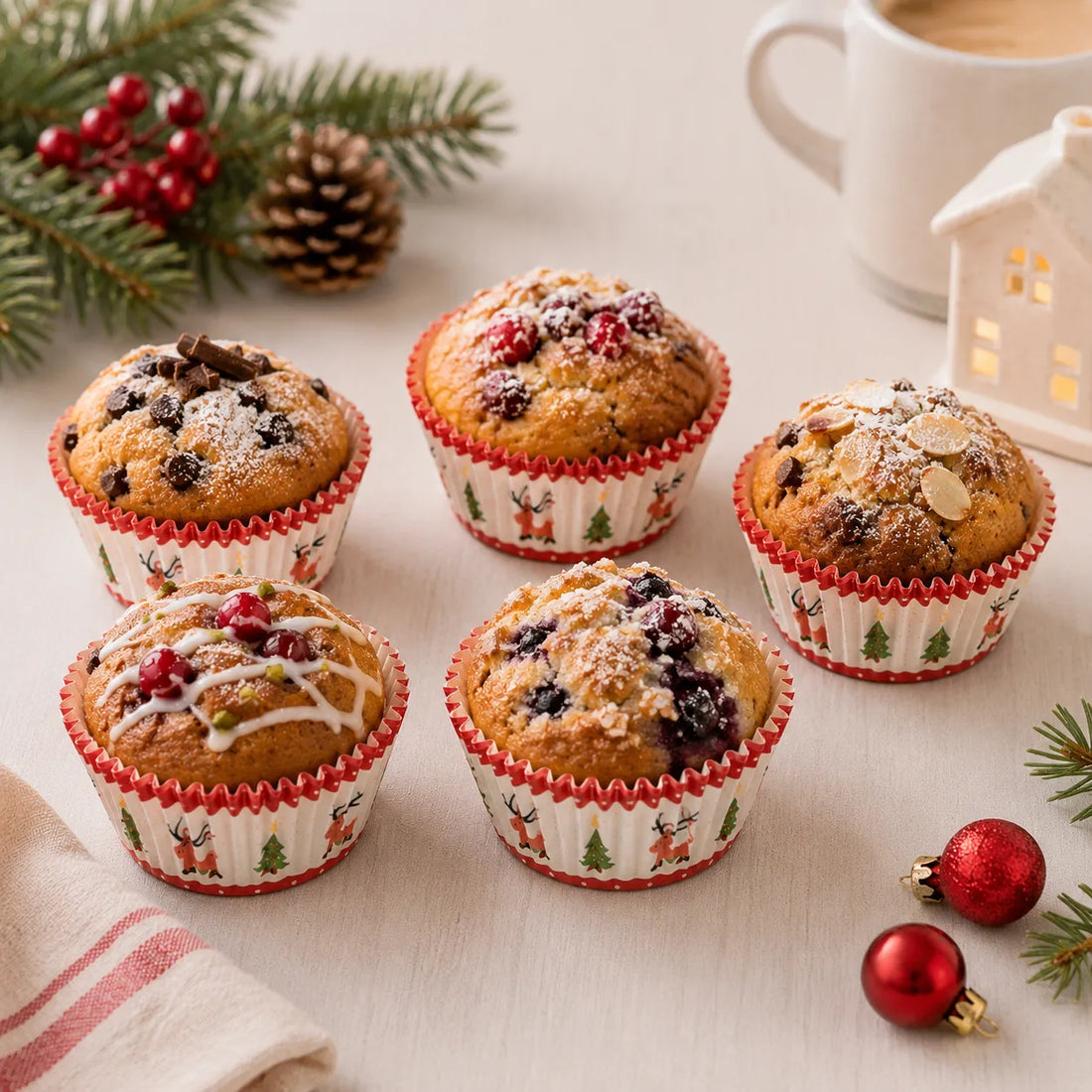 Caissette Cupcake Père Noël 