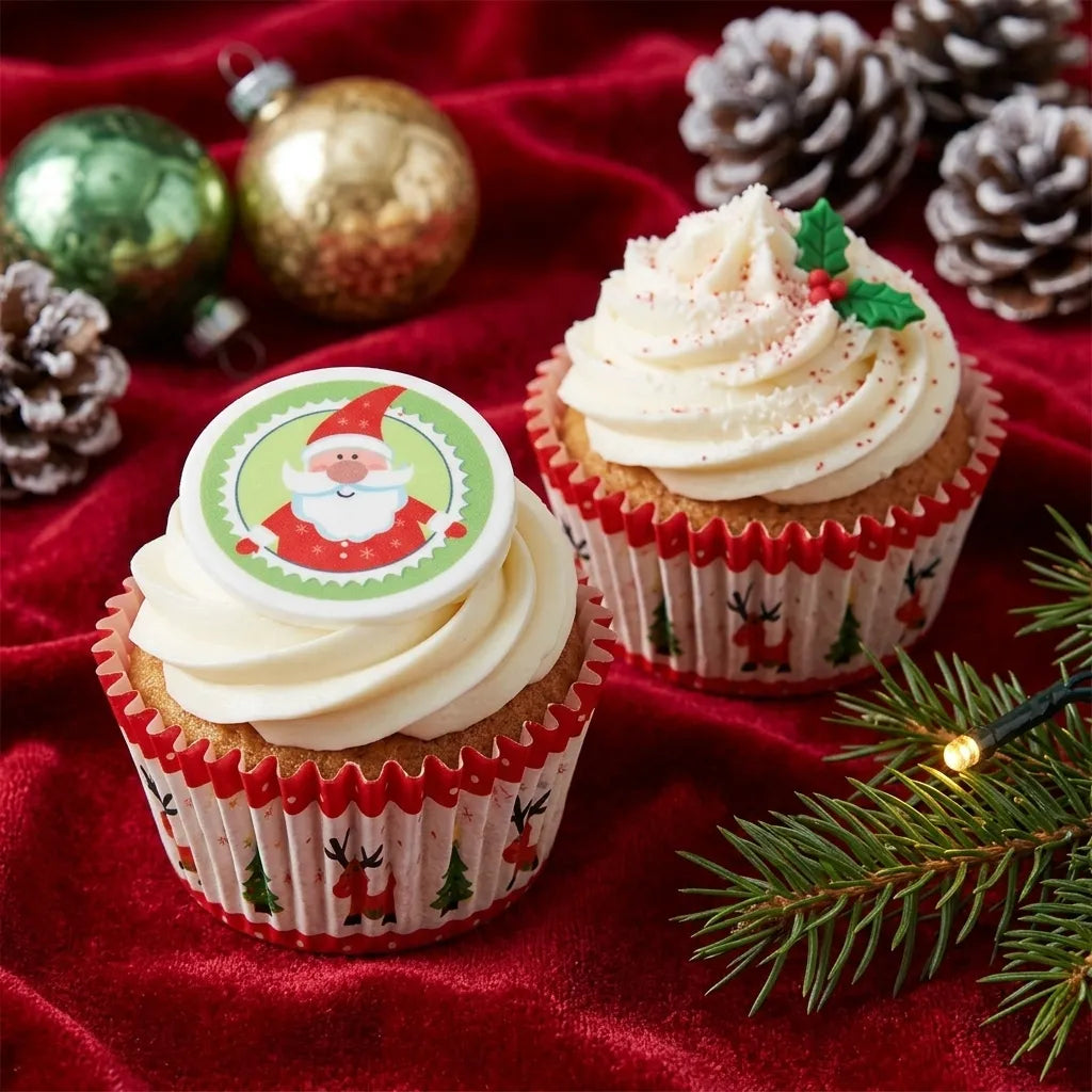 Caissette Cupcake Père Noël Résistant