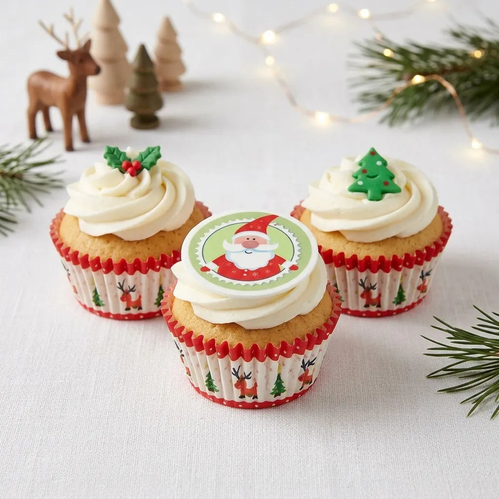 Caissette Cupcake Père Noël Unique