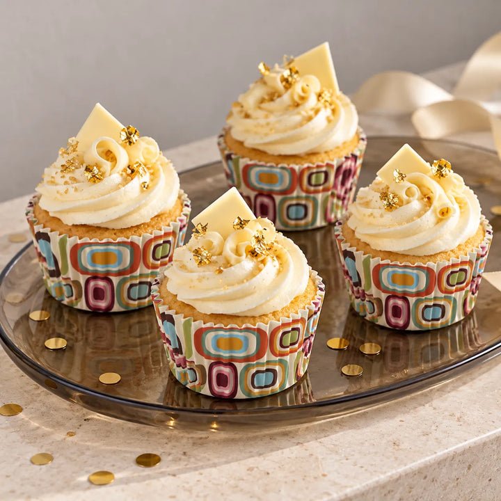 Caissette à Cupcake Papier Coloré festif