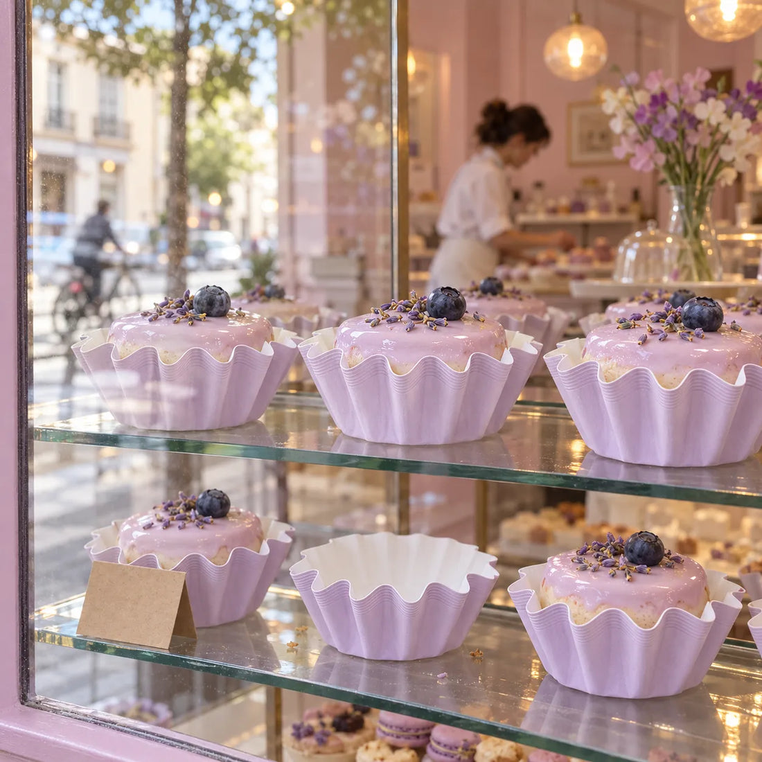 Caissette Cupcake Pastel Floral