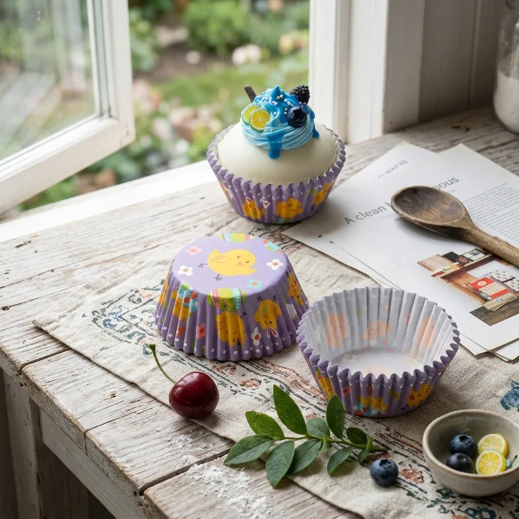 Caissette Cupcake Poussin Moderne