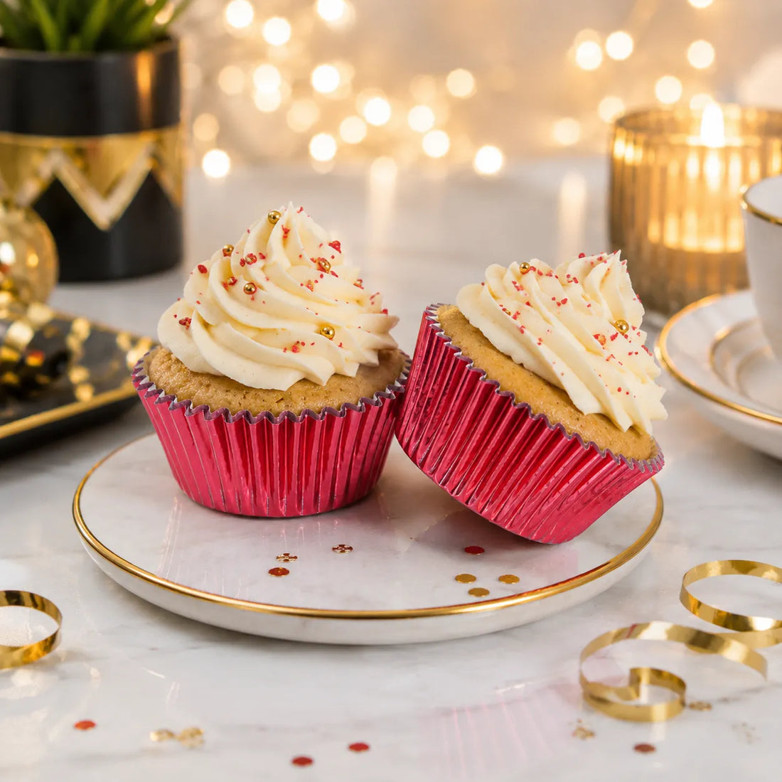 Caissette à Cupcake Rouge en Alu
