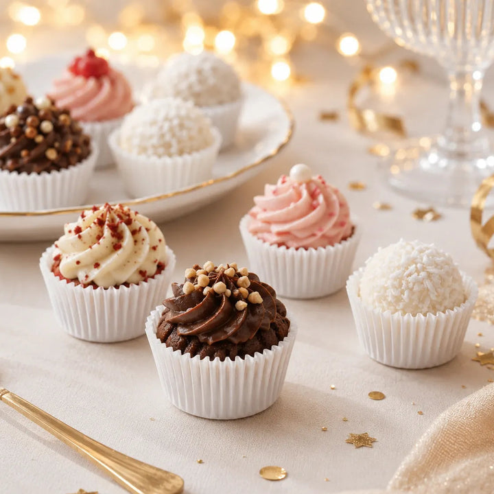 Caissette Cupcake en Papier Blanc