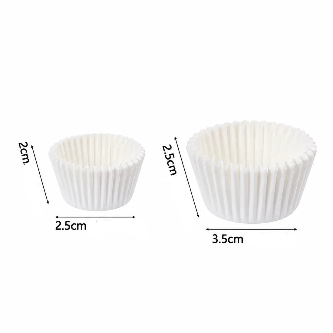 Caissette Cupcake en Papier Blanc Minimaliste