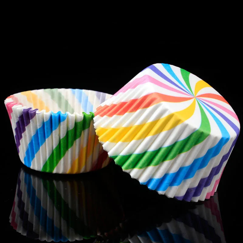 Caissette à Cupcake en Papier Multicolore gourmande
