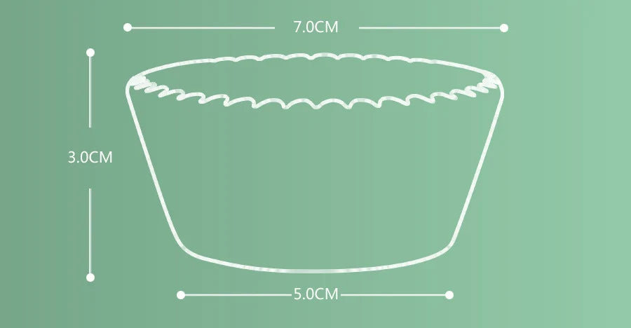 Caissette Cupcake Œuf de Pâques Dimensions