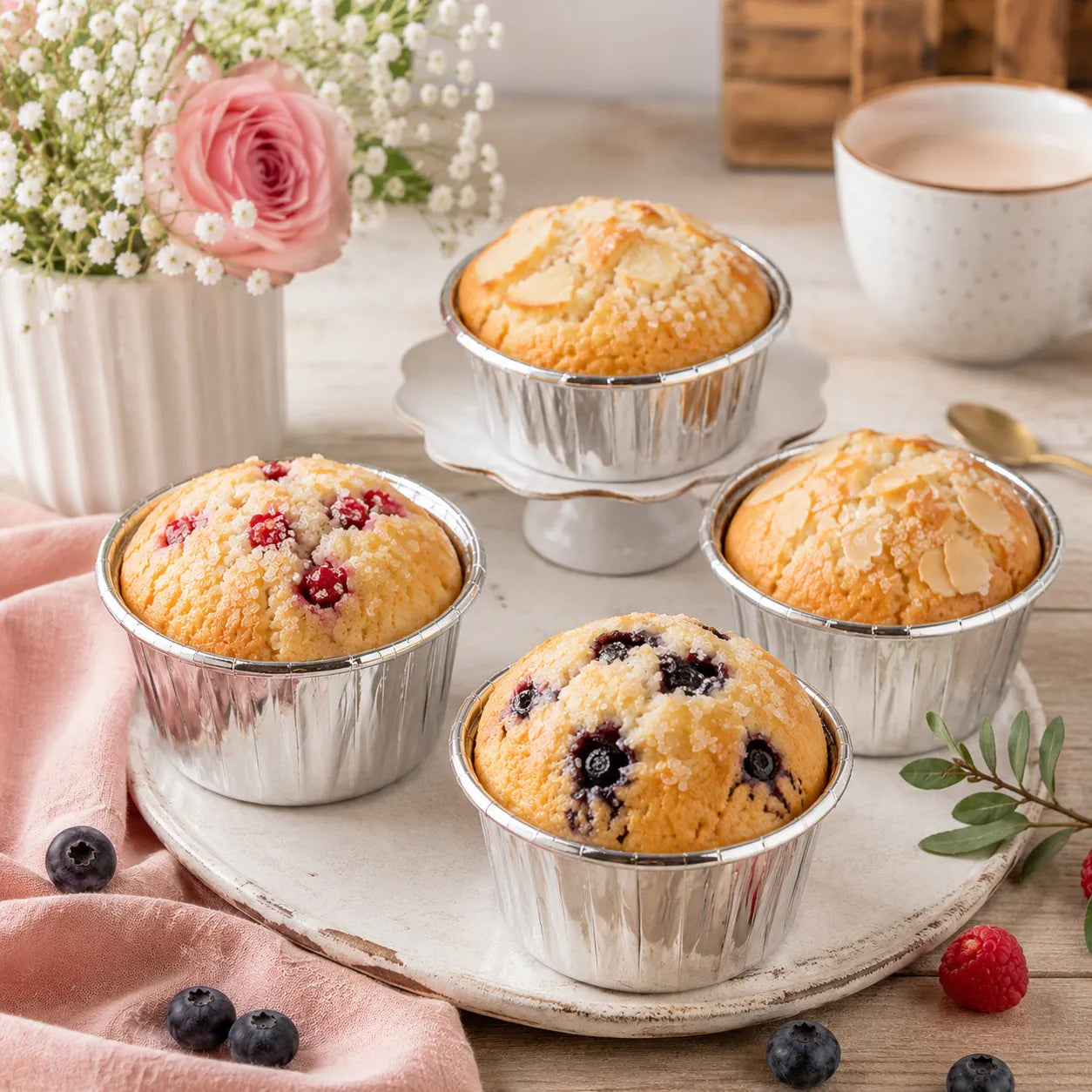 Caissette Muffin Argentée 