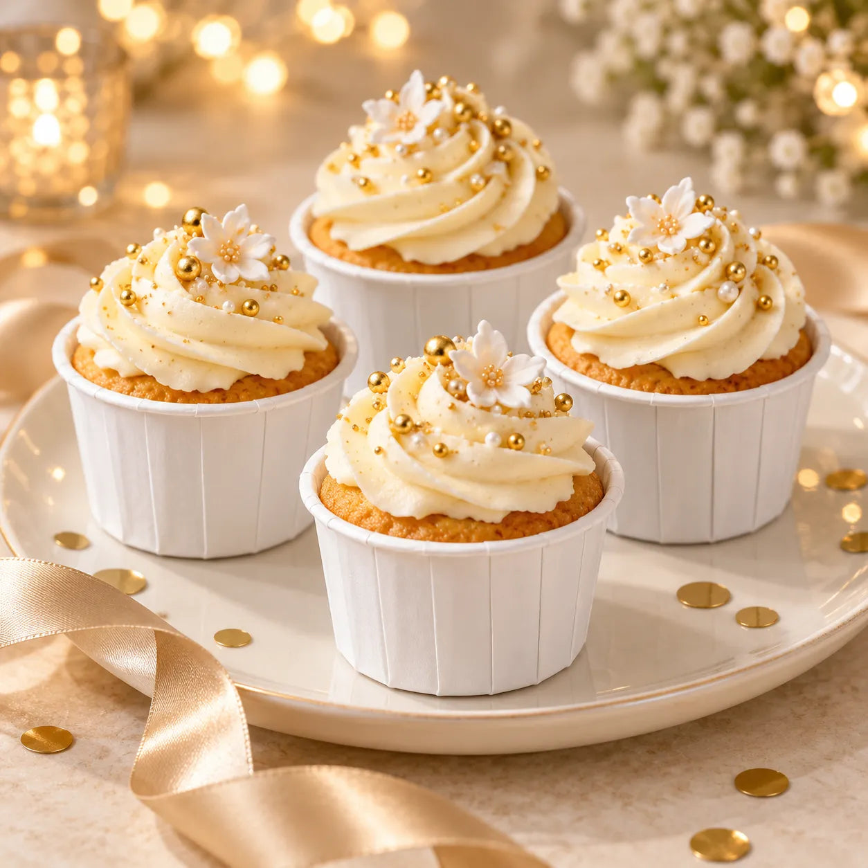 Caissette Muffin Blanche classe