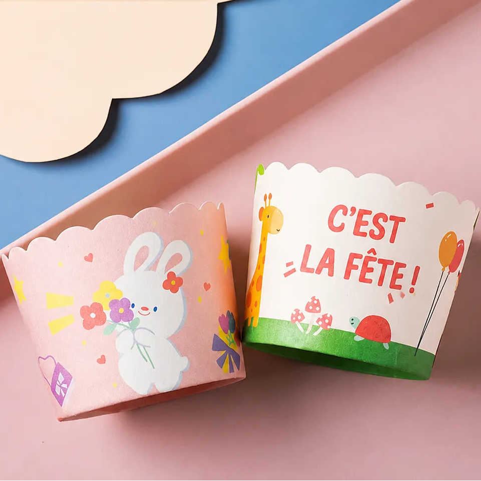 Caissette à Muffin à Motifs Enfantins Festif