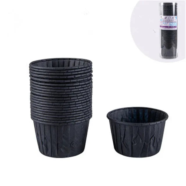 Caissette Muffin Noire Epurée Pratique