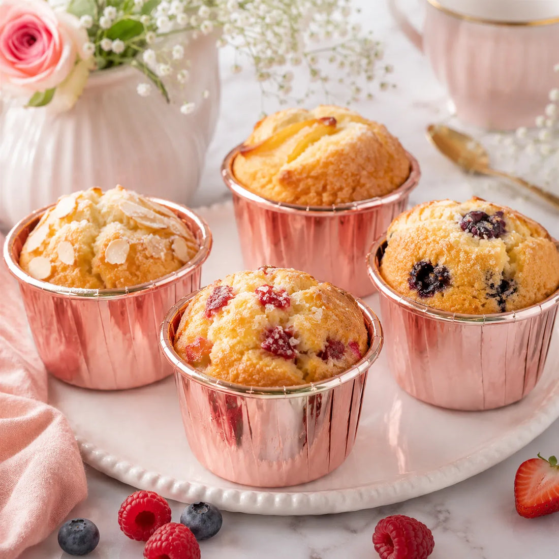 Caissette Muffin Rose Gold