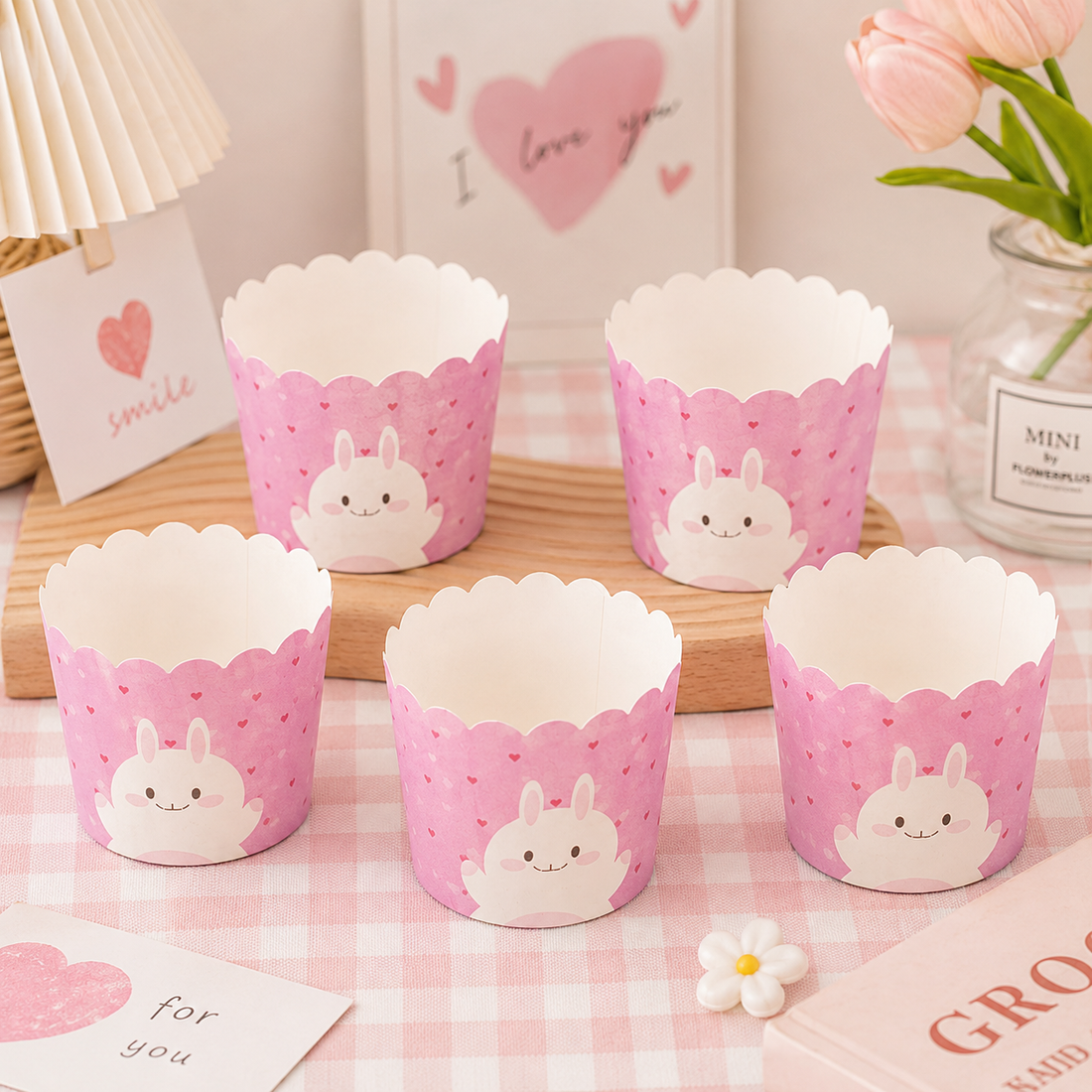 Caissette Rose à Cœurs Joyeux