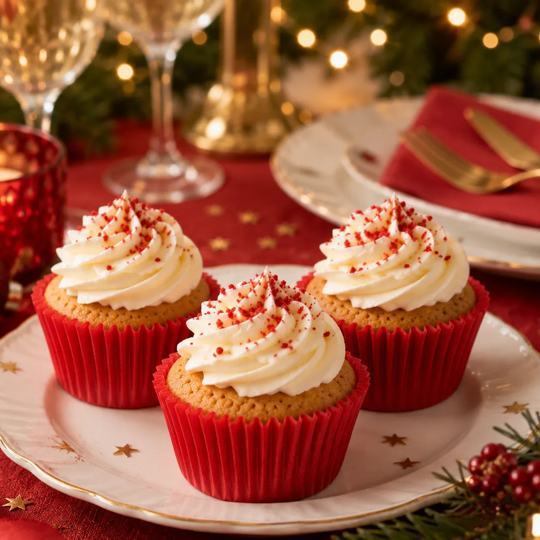 Caissette pour Cupcake en Papier Rouge