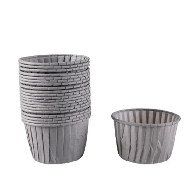 Caissette pour Muffin en Papier Gris Unique