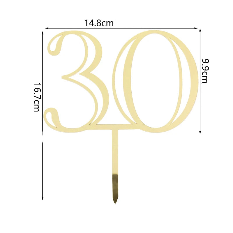 Cake Topper 30 Chic