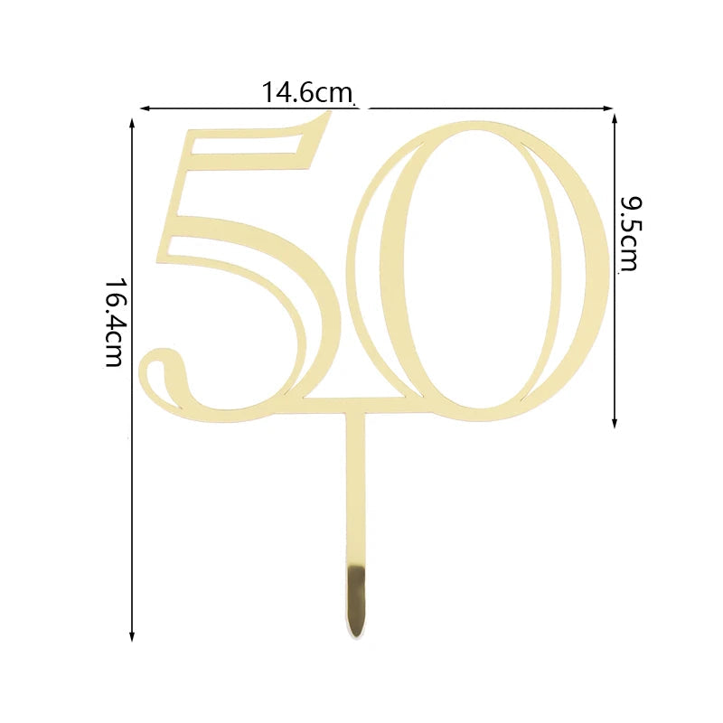 Cake Topper 50 Chic