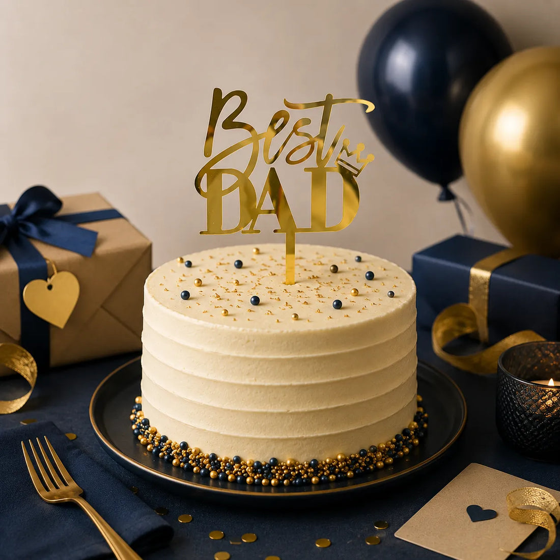 Cake Topper Best Dad