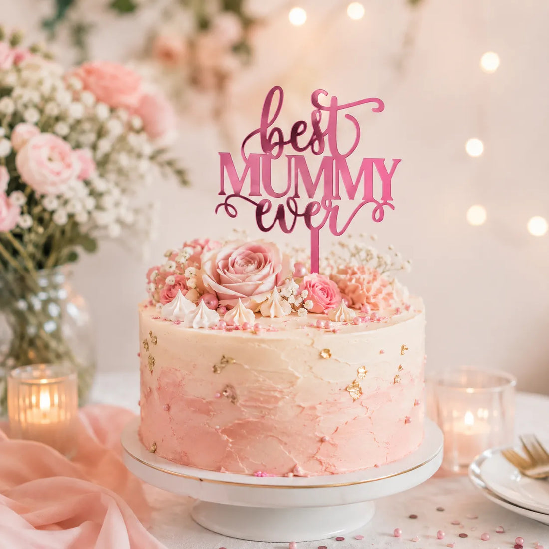 Cake Topper Best Mommy Ever Unique
