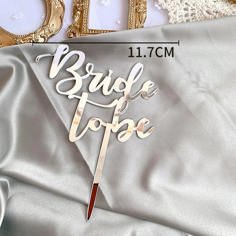 Cake Topper « Bride to Be » Chic