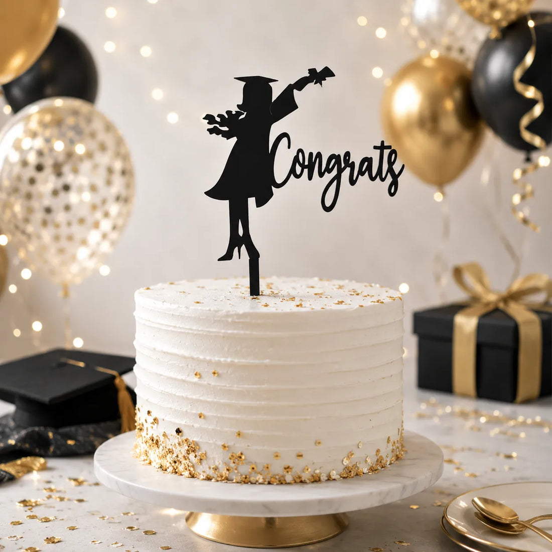 Cake Topper « Congrats »