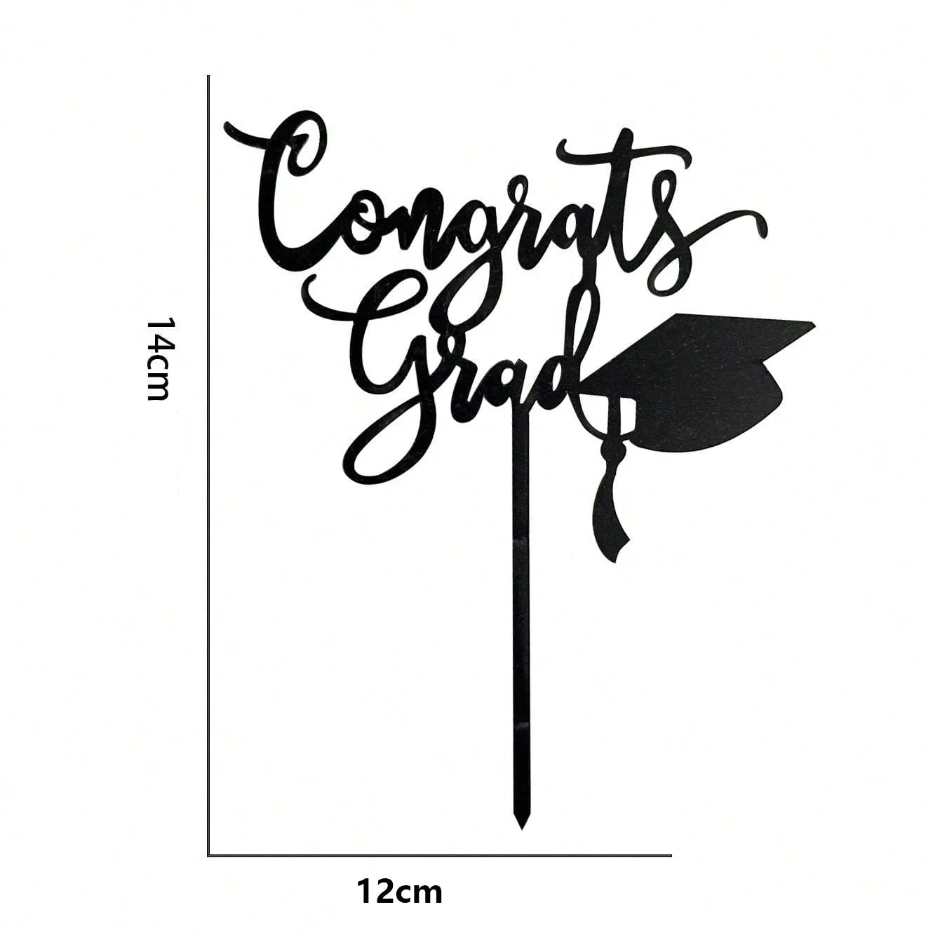 Cake Topper Congrats Grad Chic