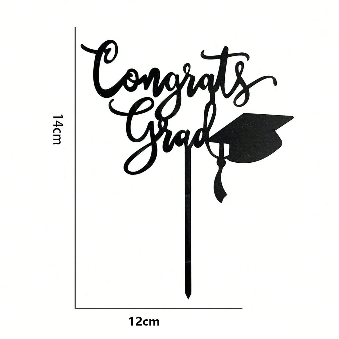 Cake Topper Congrats Grad Chic