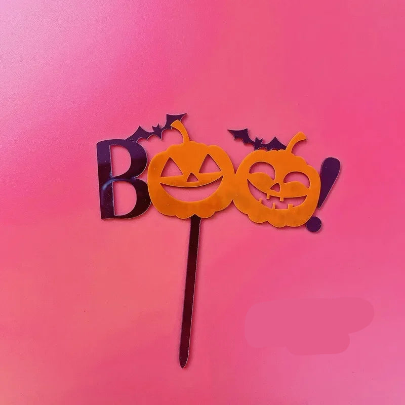 Cake Topper Halloween Boo stylé
