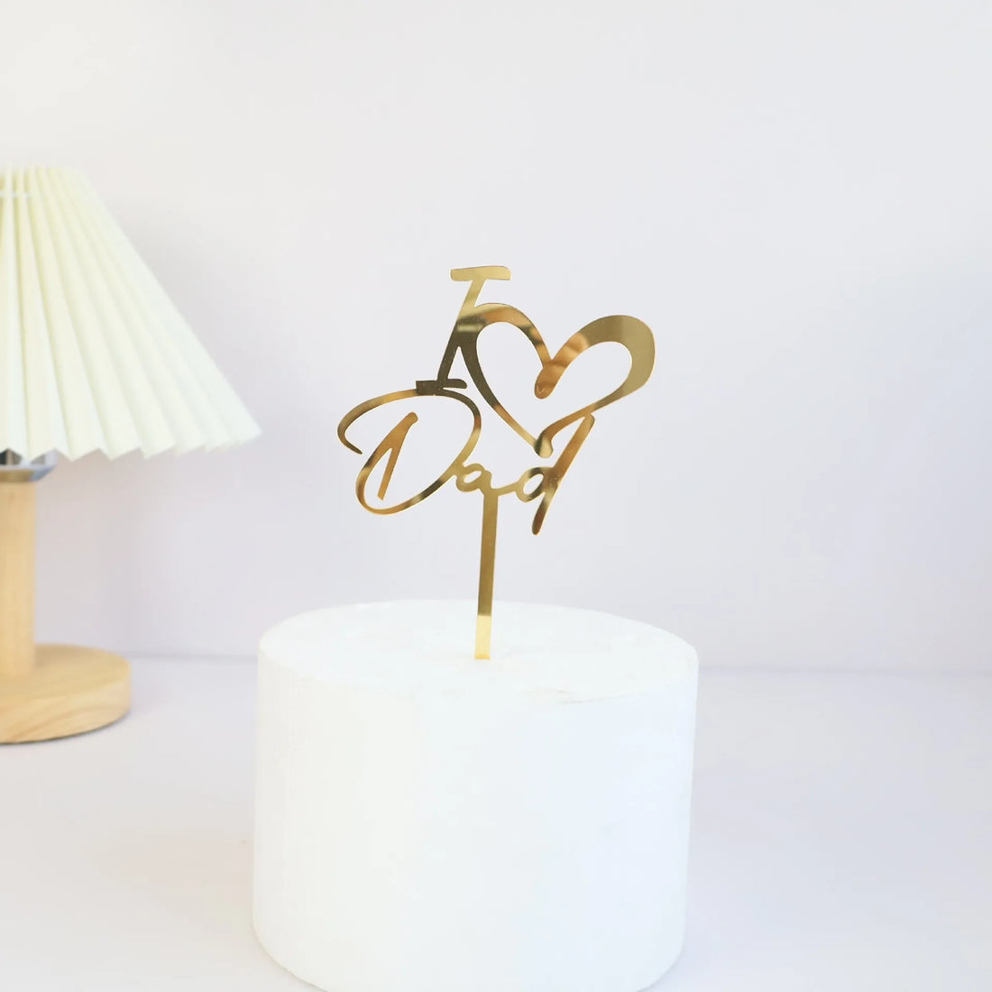 Cake Topper I Love Dad Chic
