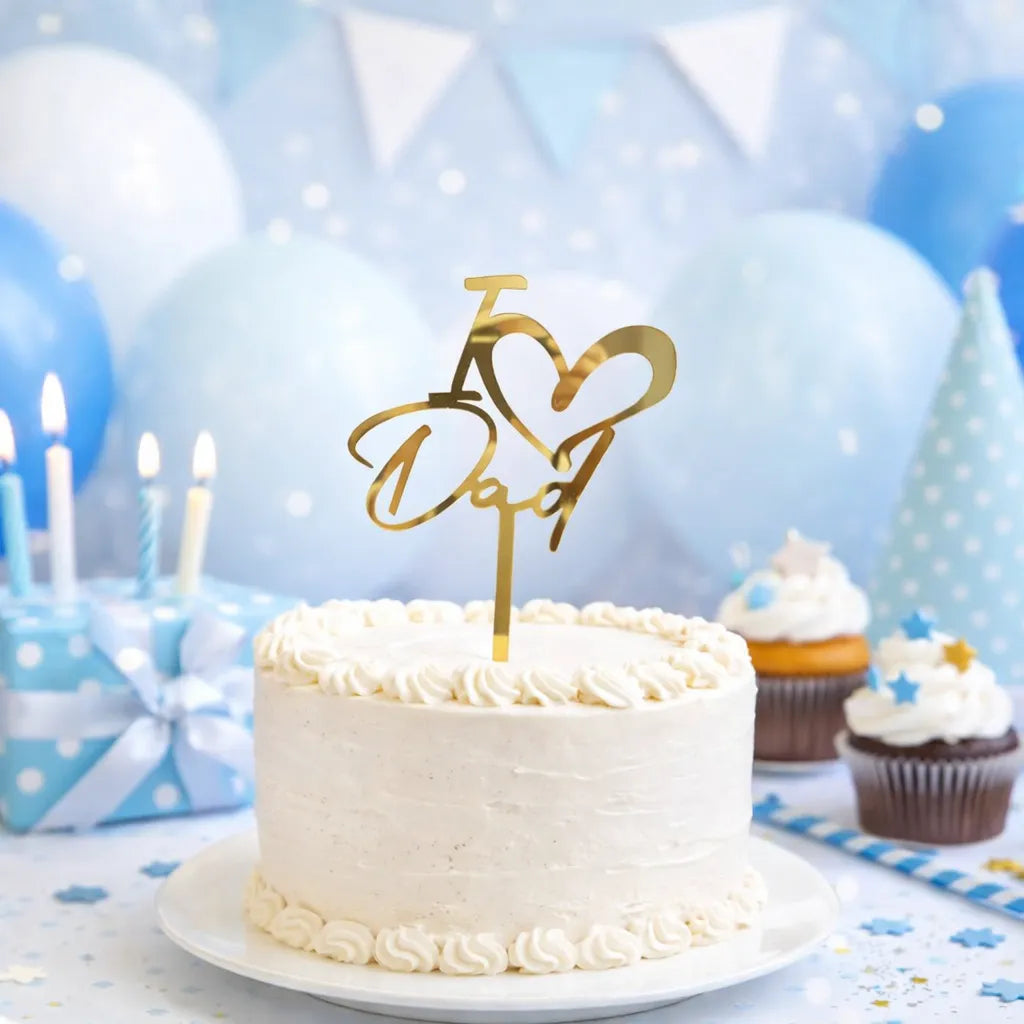 Cake Topper I Love Dad Unique