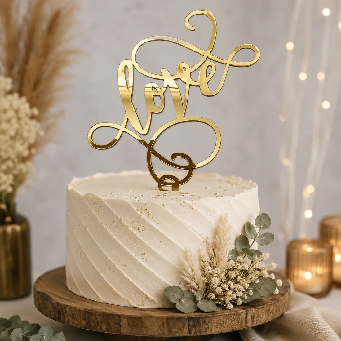 Cake Topper Love Doré