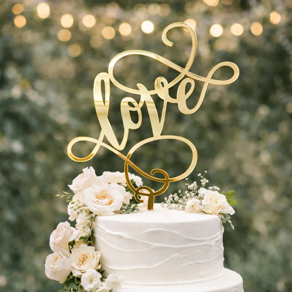 Cake Topper Love Doré Unique