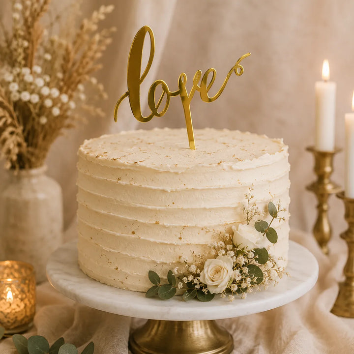Cake Topper Love Minimaliste
