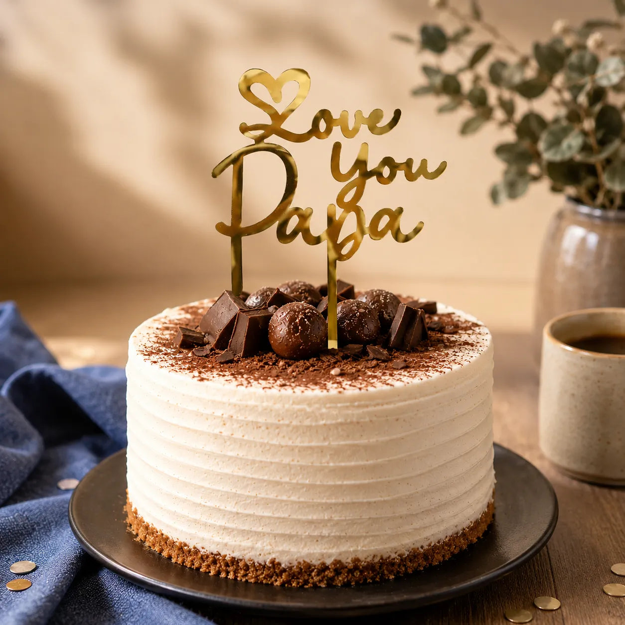 Cake Topper Love You Papa