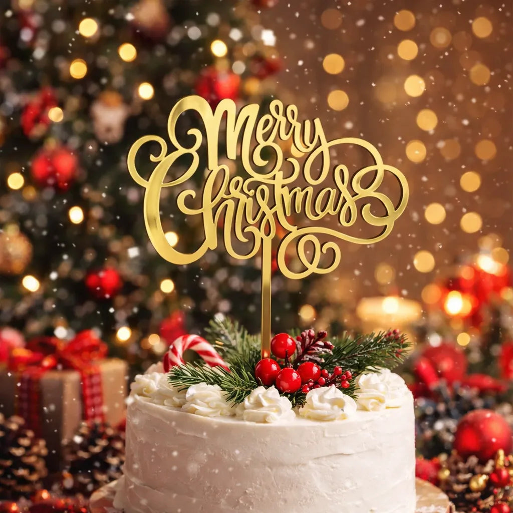 Cake Topper Noël Unique