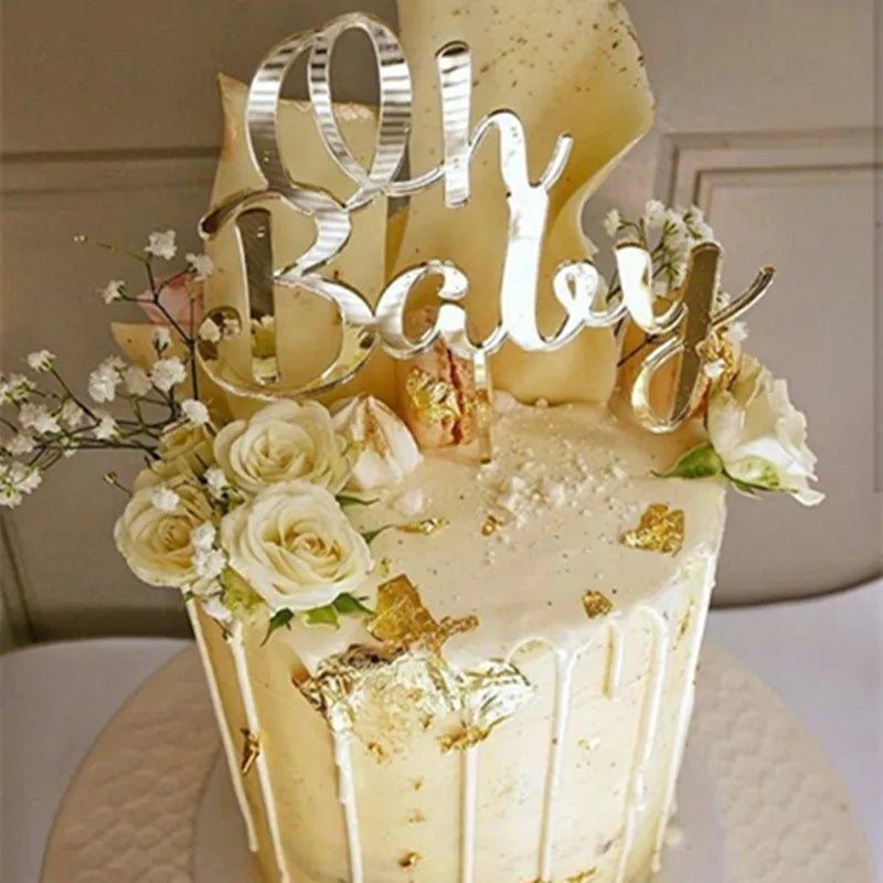 Cake Topper Oh Baby Doré Chic