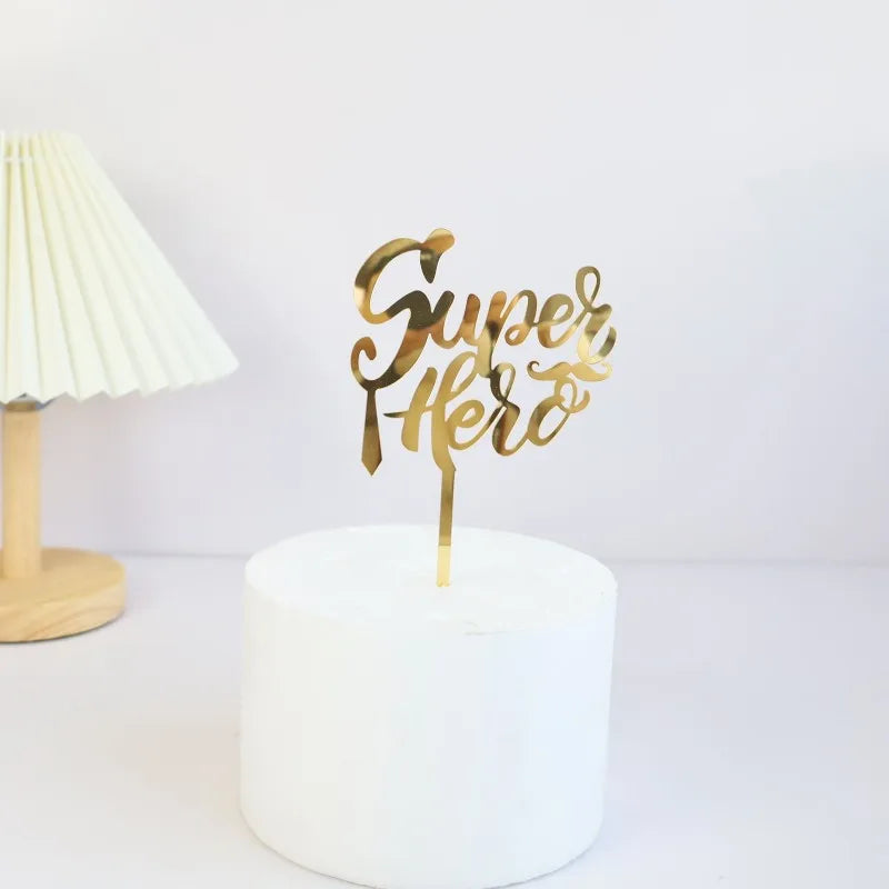 Cake Topper Super Hero amusant