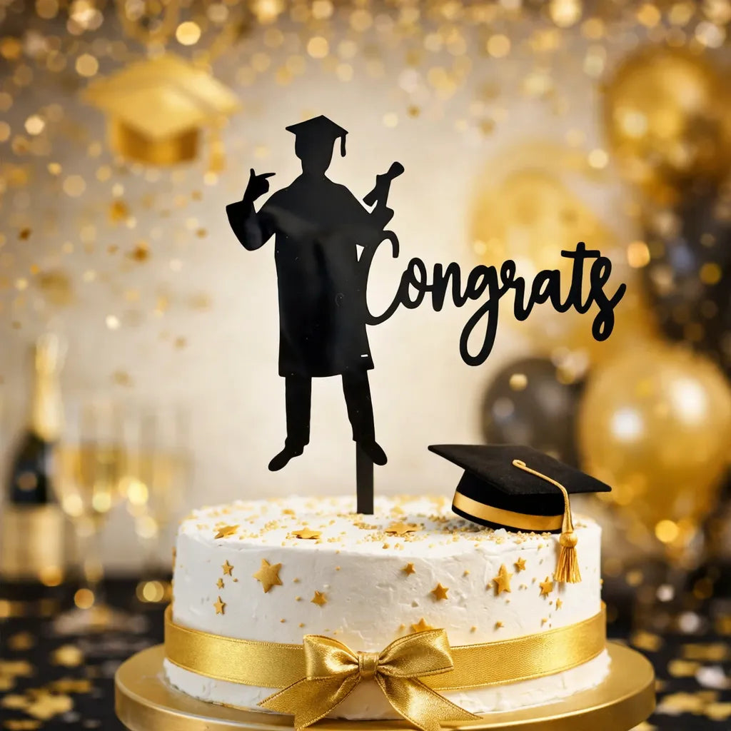 Cake Topper pour Gâteau Diplômé